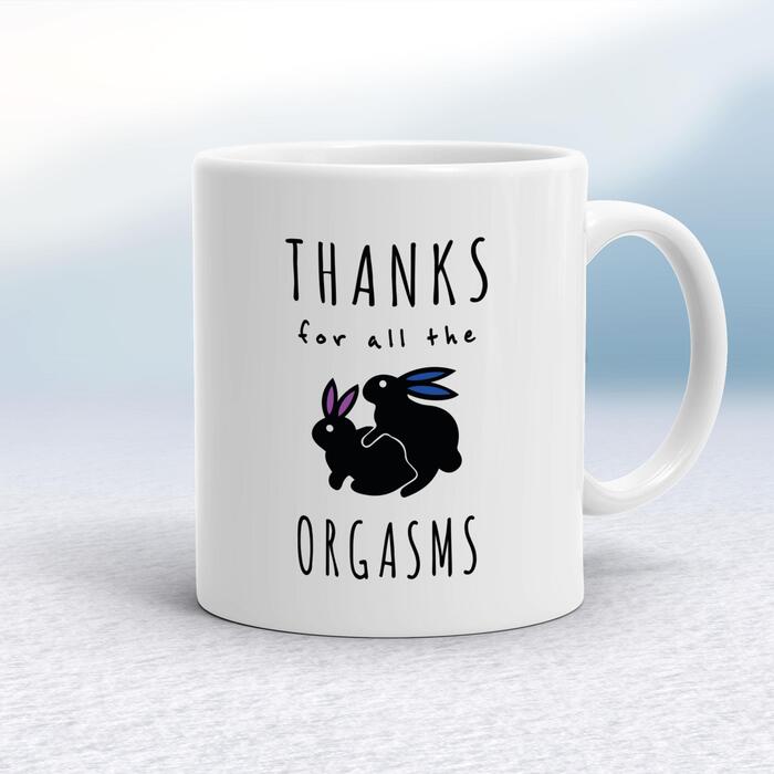 Thanks For All The Orgasms Mug - White, 10oz