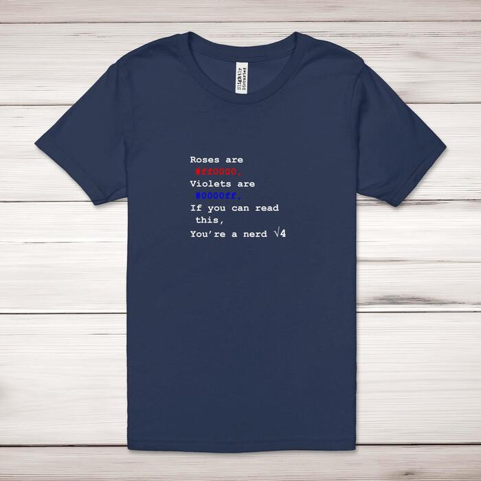 Roses Are #ff0000 Adult T-Shirt