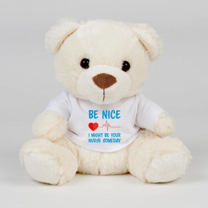Be Nice Swear Bear - Cream, Medium
