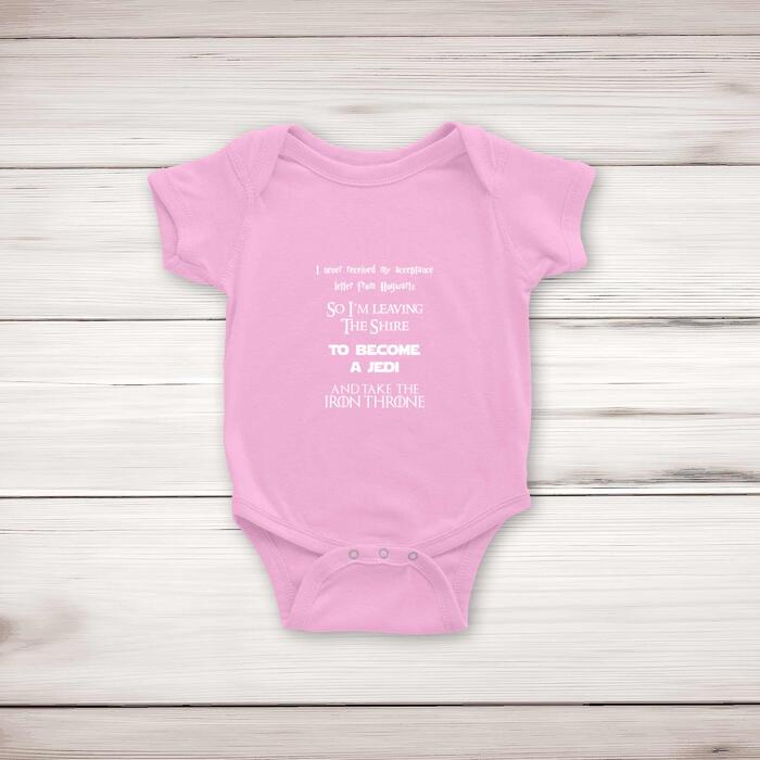 Take The Iron Throne Babygrow - Pink, 6-12 Months