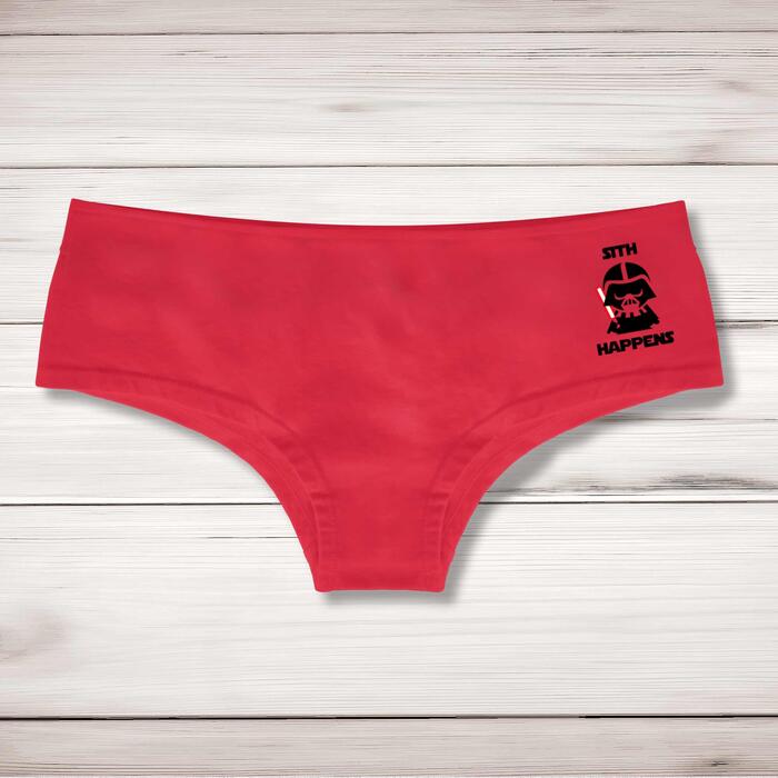 Sith Happens Ladies Shortie - Red, Small
