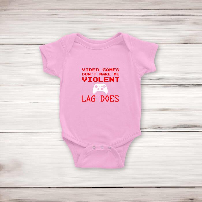 Video Games Don't Make Me Violent Babygrow
