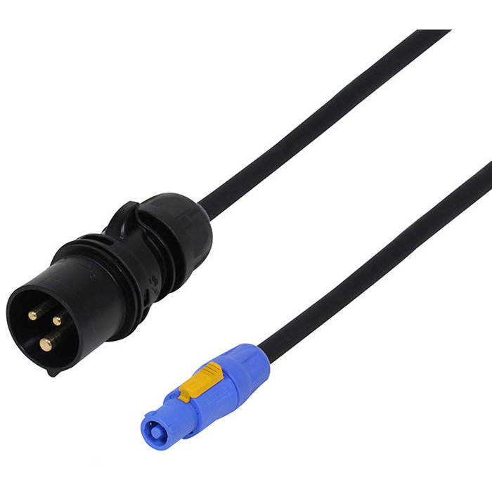16A Male to Powercon 2. 5mm Titanex Rubber Cable - 5m