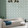 Geometric Breeze Wallpaper High Tide Aqua - Mini Moderns MMTLG03HT