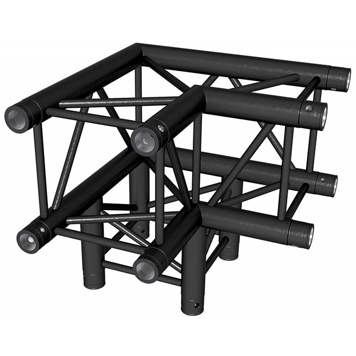Contestage Quatro290 Truss 3 Way Corner - Black