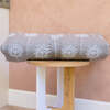 Dog Bed Duvet Cover in Two Sizes Polycotton Toile Grey/White