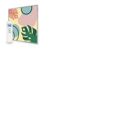 595x595 Abstract Leaves Image Nexus Wi-Fi Infrared Heating Panel 350W - Electric Wall Panel Heater