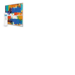 595x595 Abstract Paint Image Nexus Wi-Fi Infrared Heating Panel 350W - Electric Wall Panel Heater