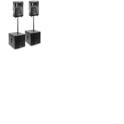 FBT JMaxX 114A, Subline 118SA, Speaker Poles and Padded Covers 3200 Watts Active System