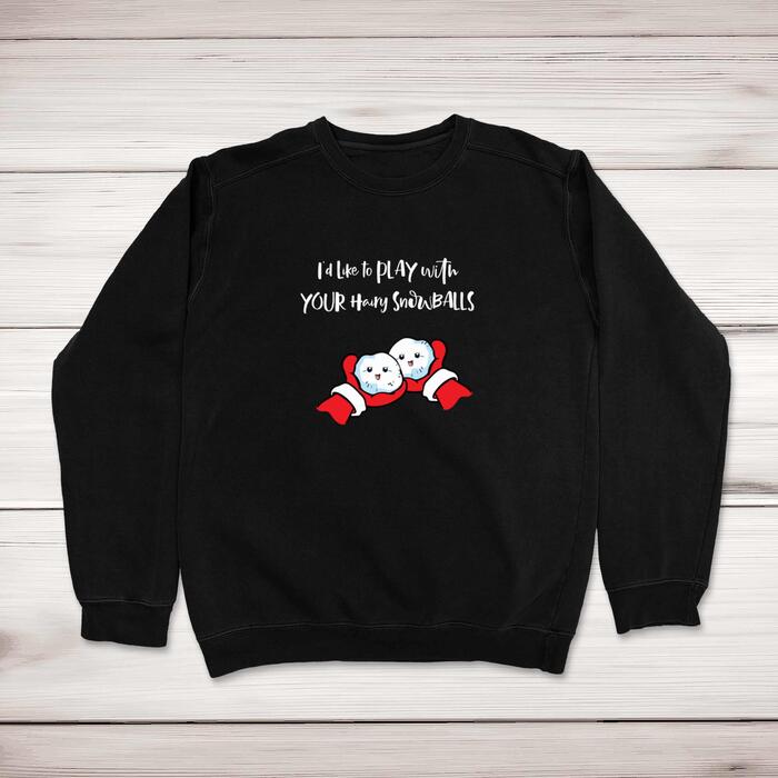 Hairy Snowballs Christmas Jumper