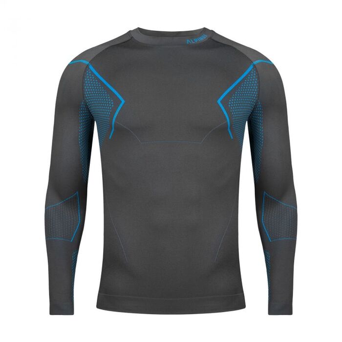 Alpinus Mens Active Base Layer Thermoactive Sweatshirt - Gray