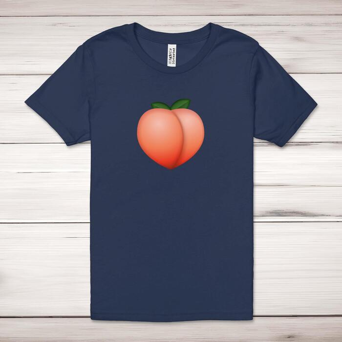 Peach Emoji Adult T-Shirt