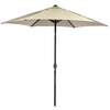 Bracken Outdoors Ecru 2. 5m Crank and Tilt Round Garden Parasol