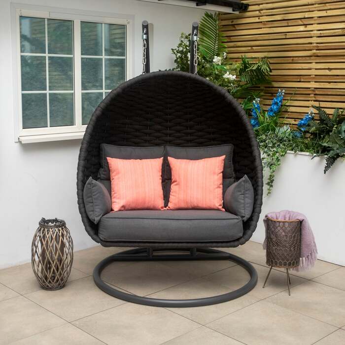 Bracken Outdoors Maldives Rope Double Hanging Egg Chair, Early March 2026