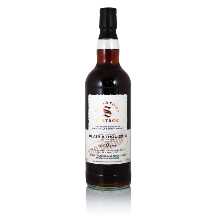 Blair Athol 2014 9 Year Old Signatory Vintage 100 Proof Edition #3