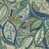 Paisley Leaves Wallpaper Blue World of Wallpaper 50460