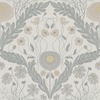 Blomstermala Leafy Bloom Wallpaper Grey Galerie 51000