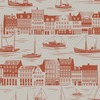 Travelogue Collection Postcard to Inger Wallpaper Harvest Orange Mini Moderns MMTLG05HO