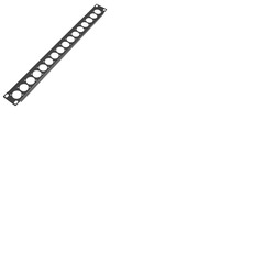 1U XLR Socket Panel D Type - 16 XLR Sockets