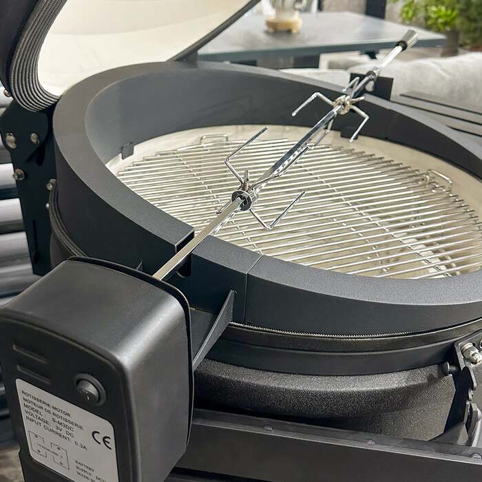 Draco Grills Rotisserie for 27 Inch Kamado Grill