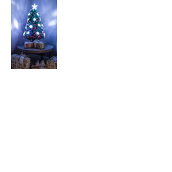 Green Fibre Optic Christmas Tree 2ft