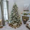 Kensington Fir Artificial Pre-Lit Frosted PE Christmas Tree 6. 5FT, 7. 5FT, 6. 5ft (2m)