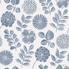 Inge Floral Vinyl Wallpaper Blue Fine Decor FD26532
