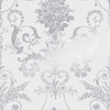 Laura Ashley Josette Metallic Damask Wallpaper Silver 113379