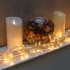Warm White LED Multi-Function Christmas String Lights with Clear Cable 120, 240, 360 Bulbs, 360 LEDs