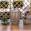 Bracken Outdoors Aurora Straight Light Grey Solar Lantern