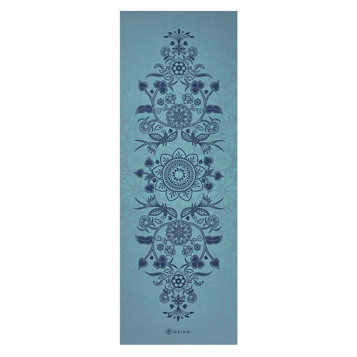 Gaiam Mystic 6MM Double-Sided Yoga Mat - Blue