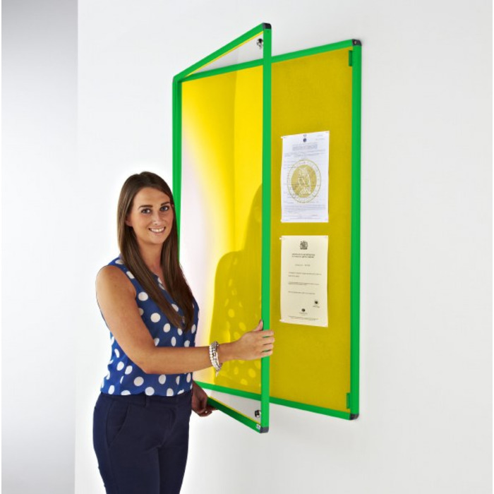 Coloured Frame Tamperproof Noticeboard