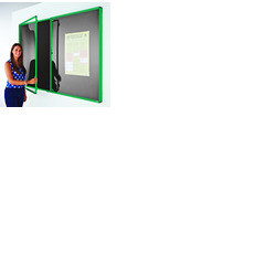 Coloured Frame Tamperproof Noticeboard