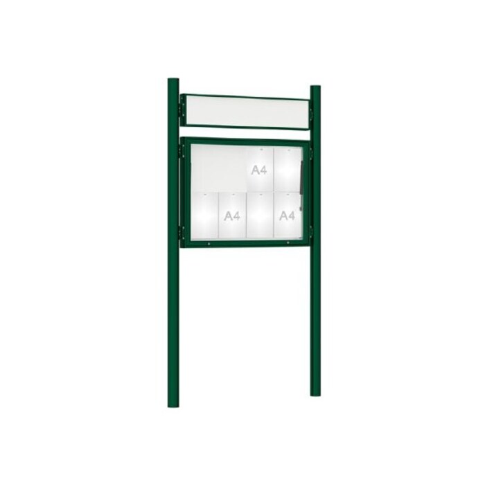 Premium Post Mounted Outdoor Noticeboard