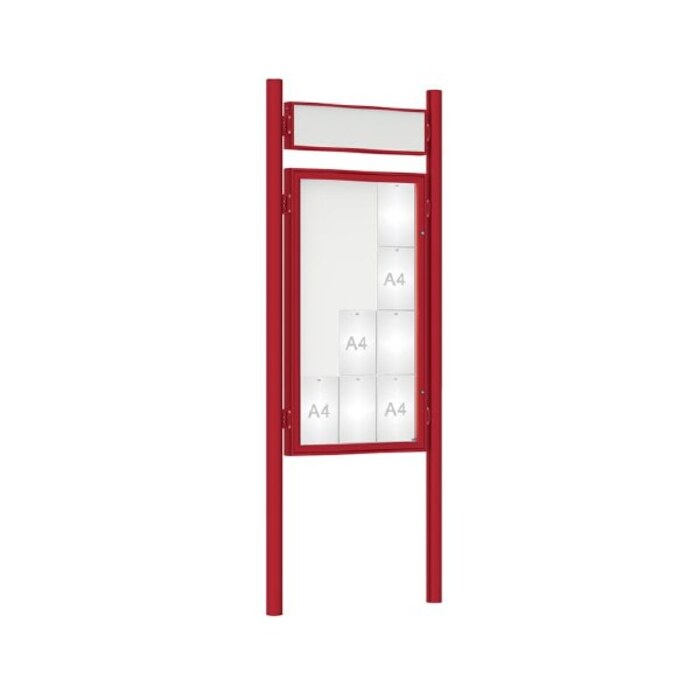 Premium Post Mounted Outdoor Noticeboard