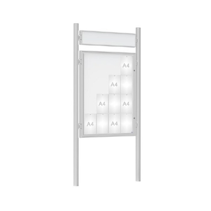 Premium Post Mounted Outdoor Noticeboard