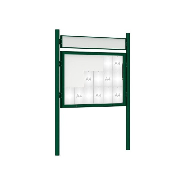 Premium Post Mounted Outdoor Noticeboard