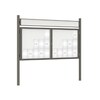 Premium Post Mounted Outdoor Noticeboard