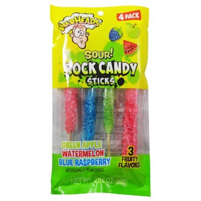 Warheads Sour! Rock Candy Sticks 60g *USA*