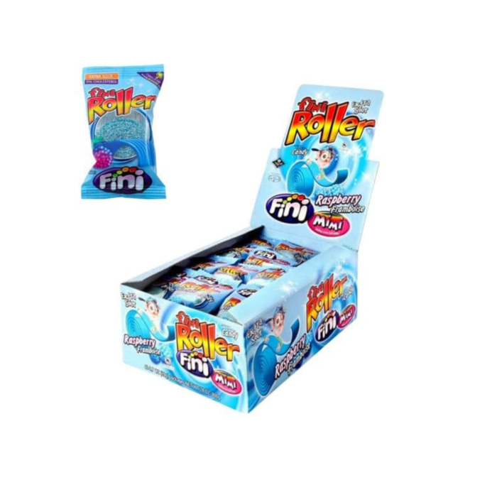 Fini Fizzy Blue Raspberry Rollers 20g x 40