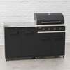 Draco Grills Titan 4 Burner Black Outdoor Kitchen Gas Barbecue with Double Cupboard Cabinet, Mid February 2026