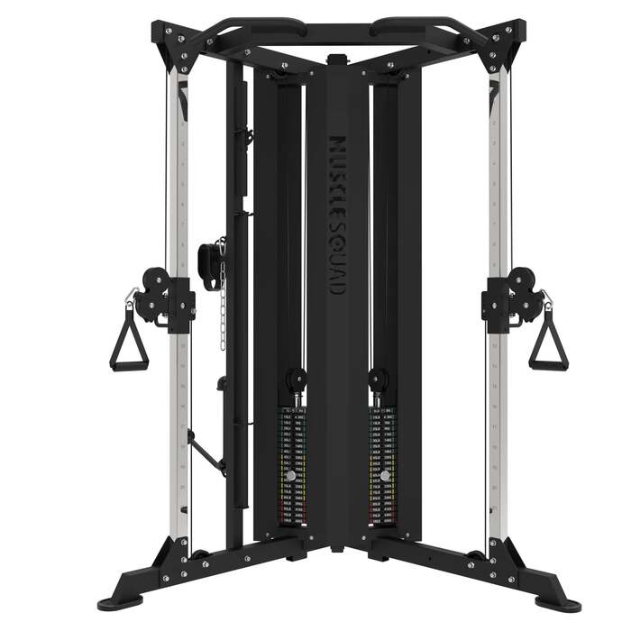 MuscleSquad Dual Action Pulley Cable Machine