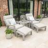 Bracken Outdoors Baltimore Aluminium Duo Recliner Garden Furniture Set