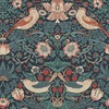 William Morris At Home Strawberry Thief Wallpaper Deep Blue 124231