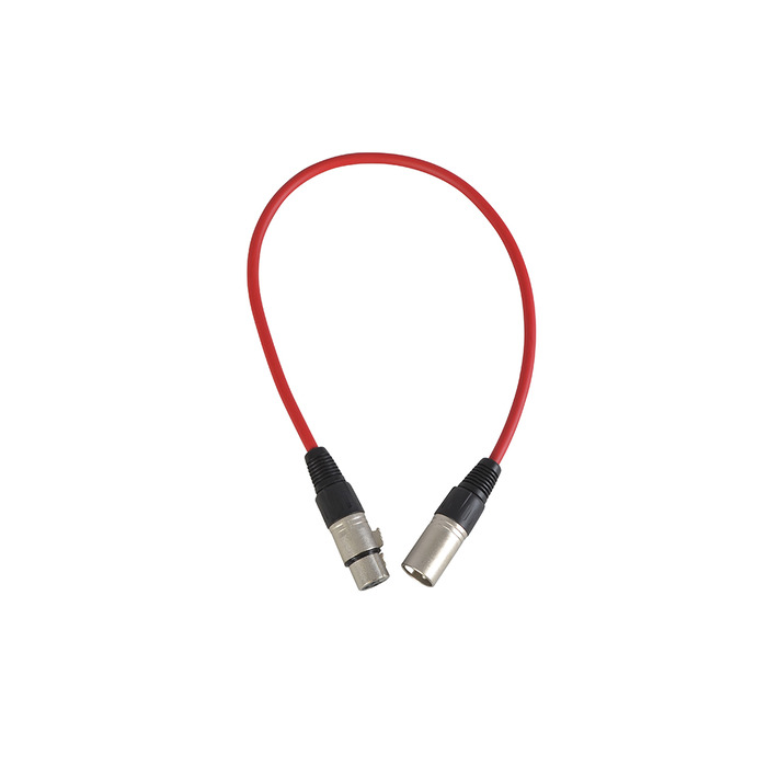 XLR to XLR Balanced Patch Lead 3 pin 0. 5m Red