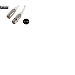 3PIN XLR TO XLR DMX Cable White