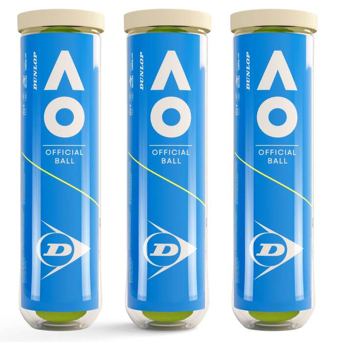 Dunlop Australian Open Tennis Balls - 1 Dozen