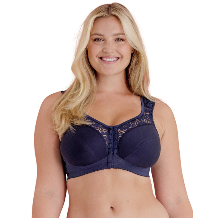 Miss Mary Of Sweden Cotton Lace Front Closure Bra