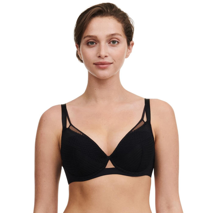 Chantelle Play Plunge T Shirt Bra - Black - 32DD