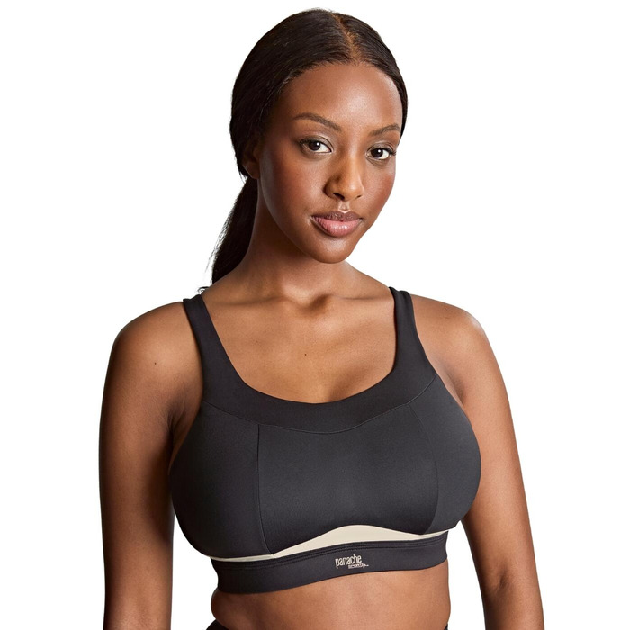 Panache Freedom Non Wired Sports Bra - Black/Chalk - 36J